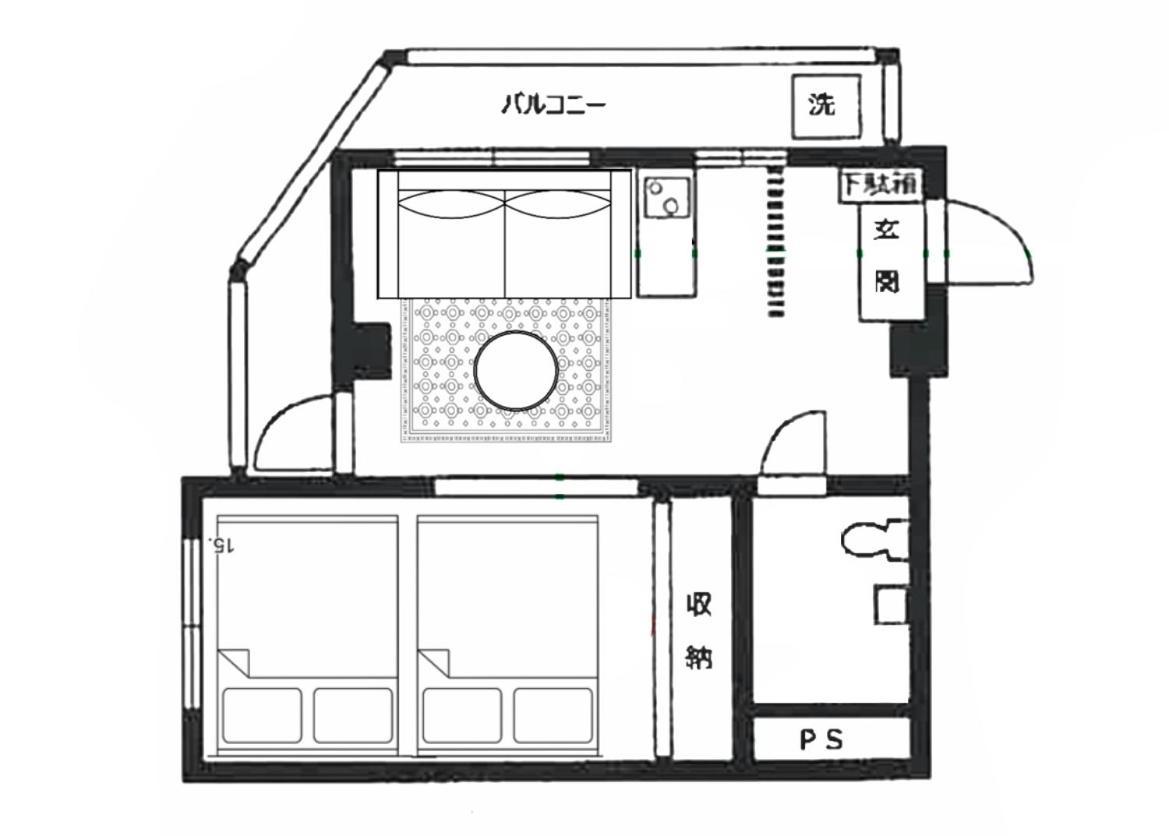 桜の川2 Sugamo Diamond Mansion 206 Direct To Ikebukuro Yamanote Line 5mins * Präfektur Tokio